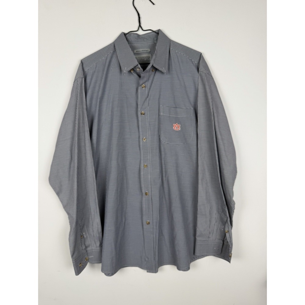 Auburn TIGERS Campus Specialties Men's XL Long Sleeve Blue‎ Checks